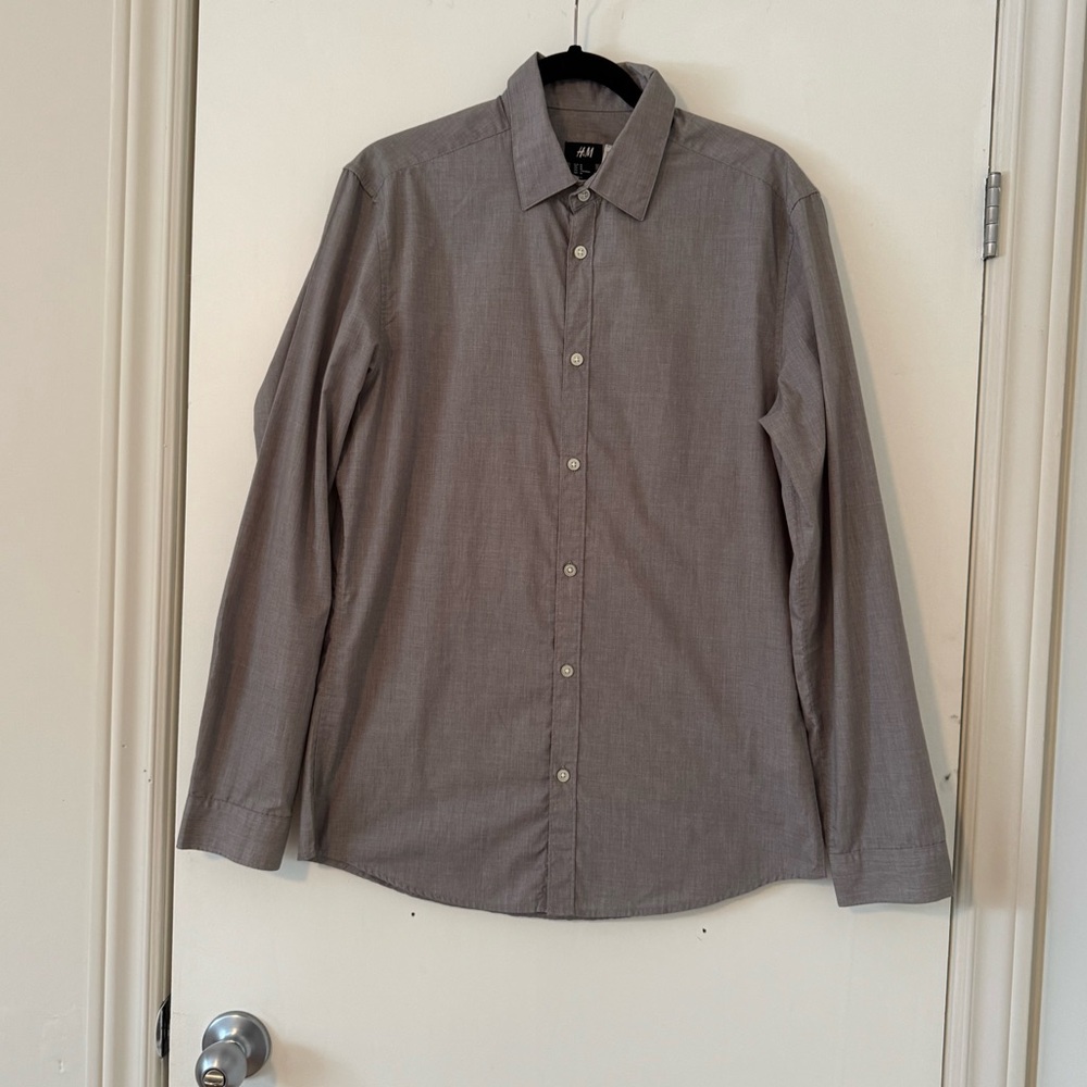 Grey H&M Button-down